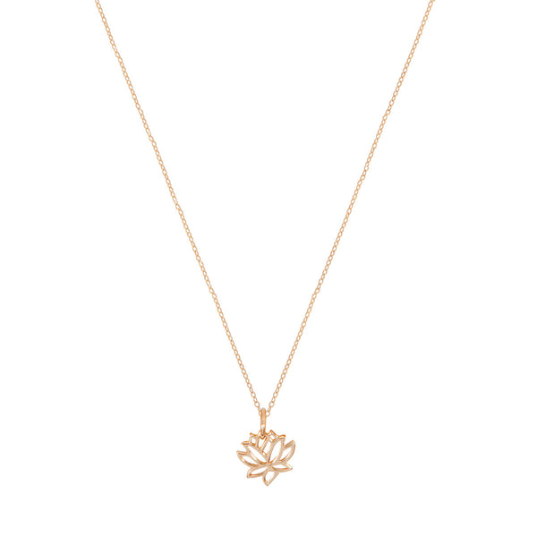 Tiny Lotus Flower Necklace