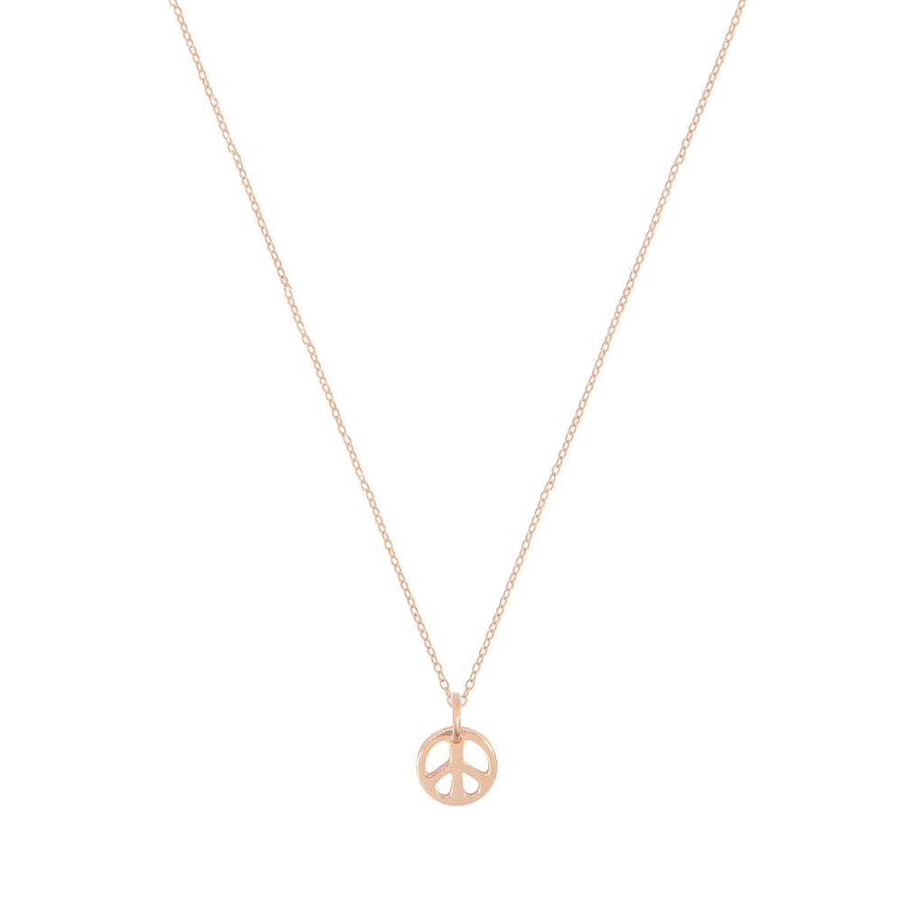 Tiny Peace Sign Necklace Amanda Rose