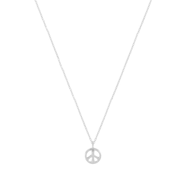 Tiny Peace Sign Necklace