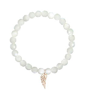 Angel Wing on 6mm Mother of Pearl