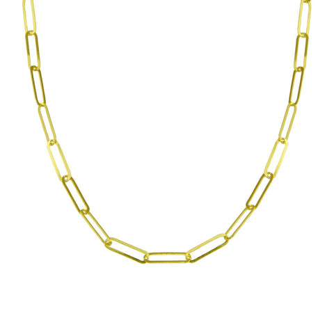 Large Paperclip Chain Necklace