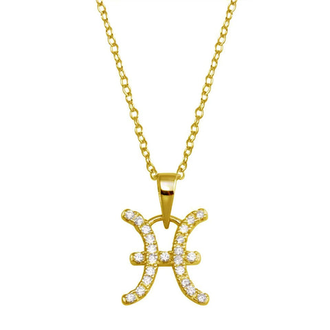 Pisces Zodiac Sign Necklace (February 19 - March 20)