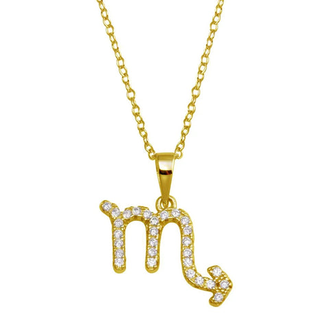 Scorpio Zodiac Sign Necklace (October 23 – November 21)