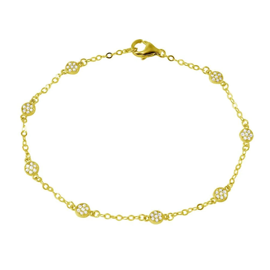 Tiny Disc Chain Bracelet