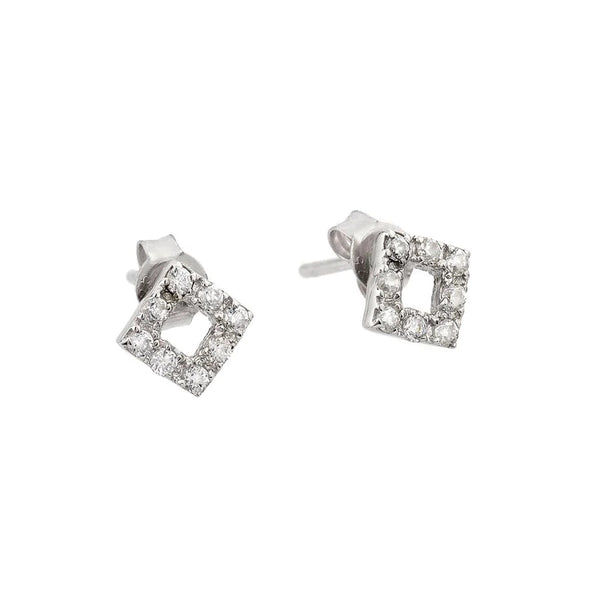 Square Cut Out Stud Earrings