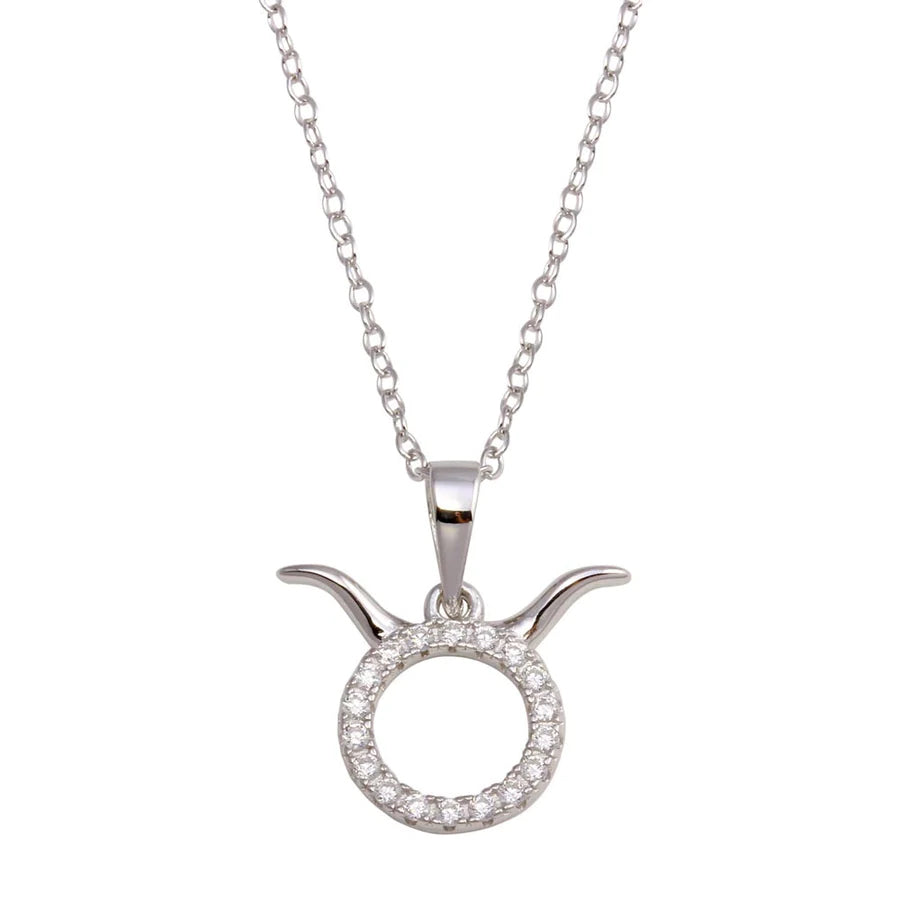 Taurus Zodiac Sign Necklace April 20 May 20 Amanda Rose Jewelry