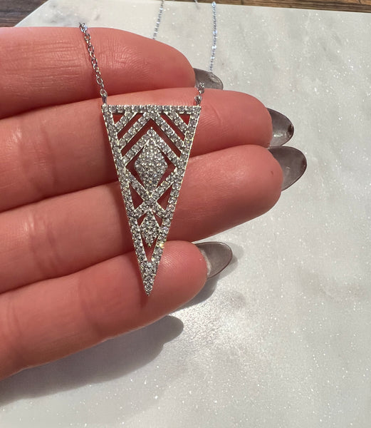 Filagree Triangle Necklace
