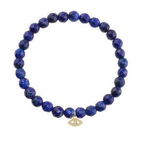 Evil Eye on 6mm Lapis