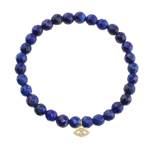 Evil Eye on 6mm Lapis