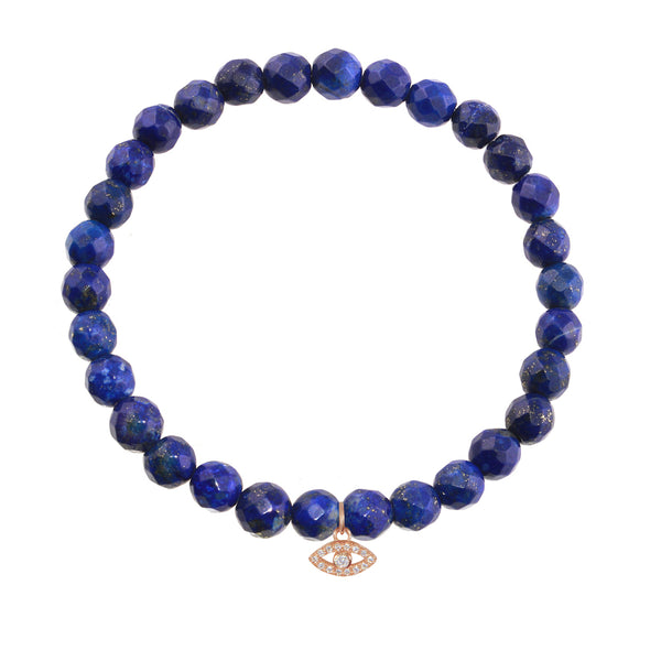Evil Eye on 6mm Lapis