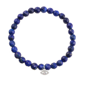 Evil Eye on 6mm Lapis