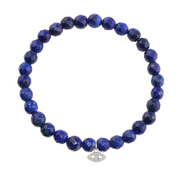 Evil Eye on 6mm Lapis